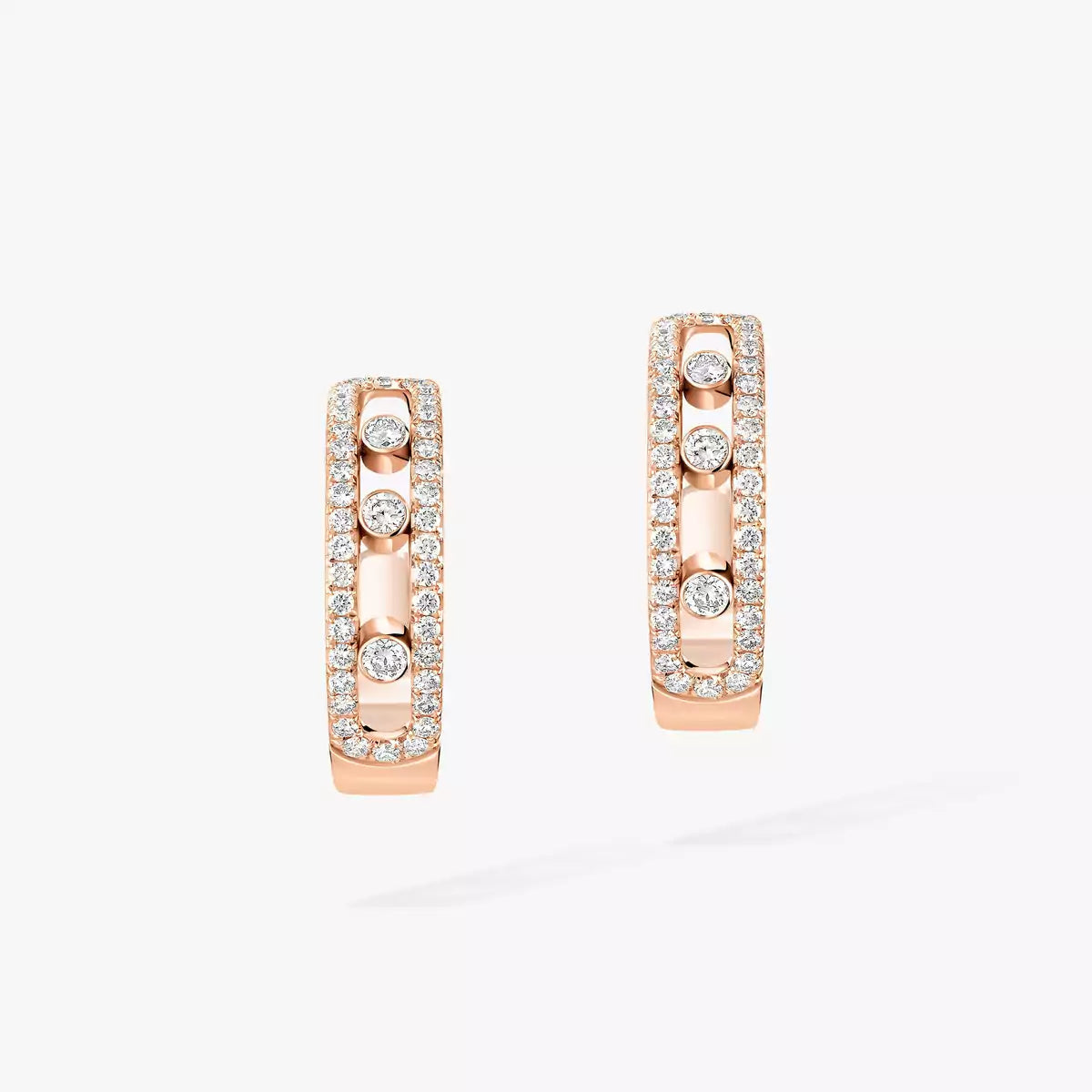 [Elowen Jewelry]Diamond Pave_ Hoop Earrings Move