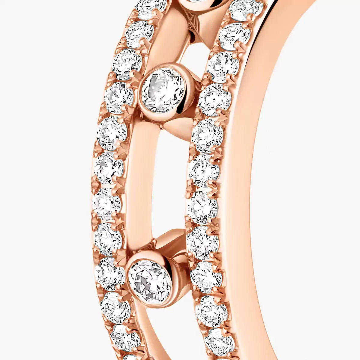 [Elowen Jewelry]Diamond Pave_ Hoop Earrings Move