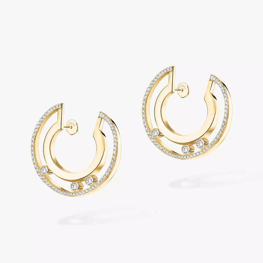 [Elowen Jewelry] Move Romane Small Diamond Hoop Earrings