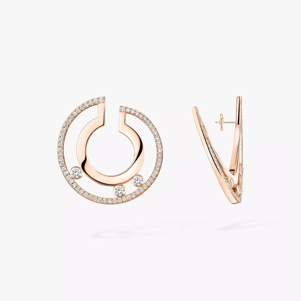 [Elowen Jewelry] Move Romane Small Diamond Hoop Earrings