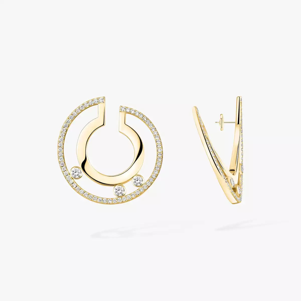 [Elowen Jewelry] Move Romane Small Diamond Hoop Earrings