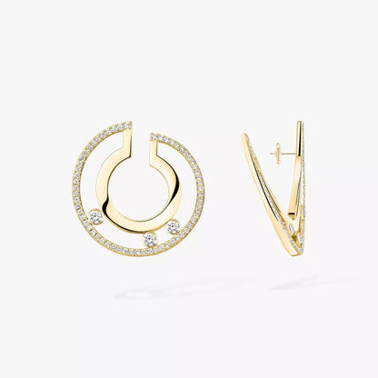 [Elowen Jewelry] Move Romane Small Diamond Hoop Earrings