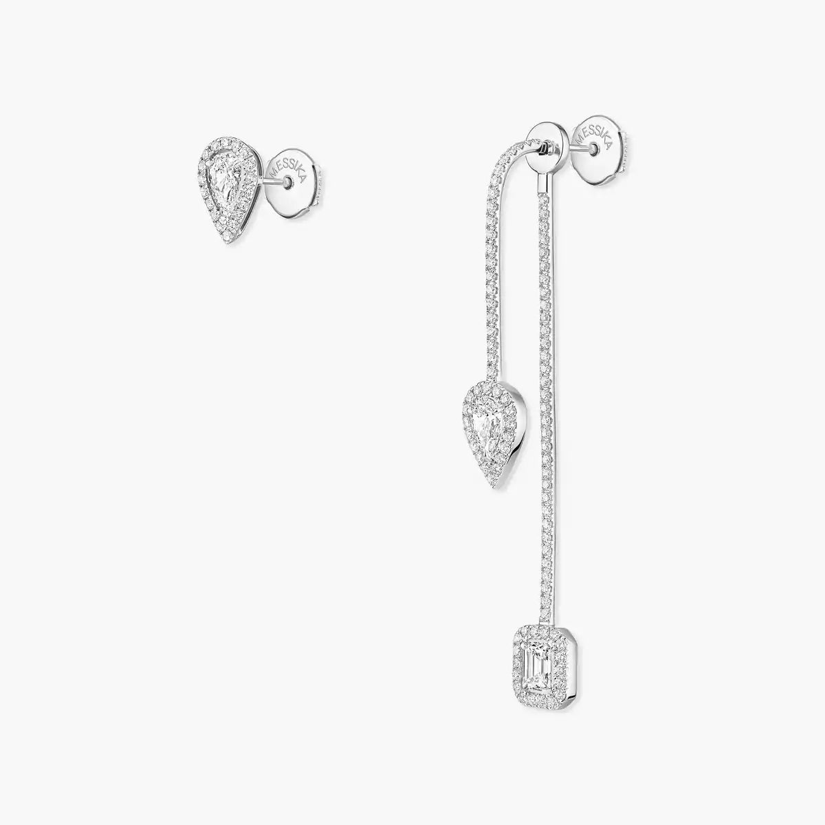 [Elowen Jewelry]Diamond Drop Earrings My Twin