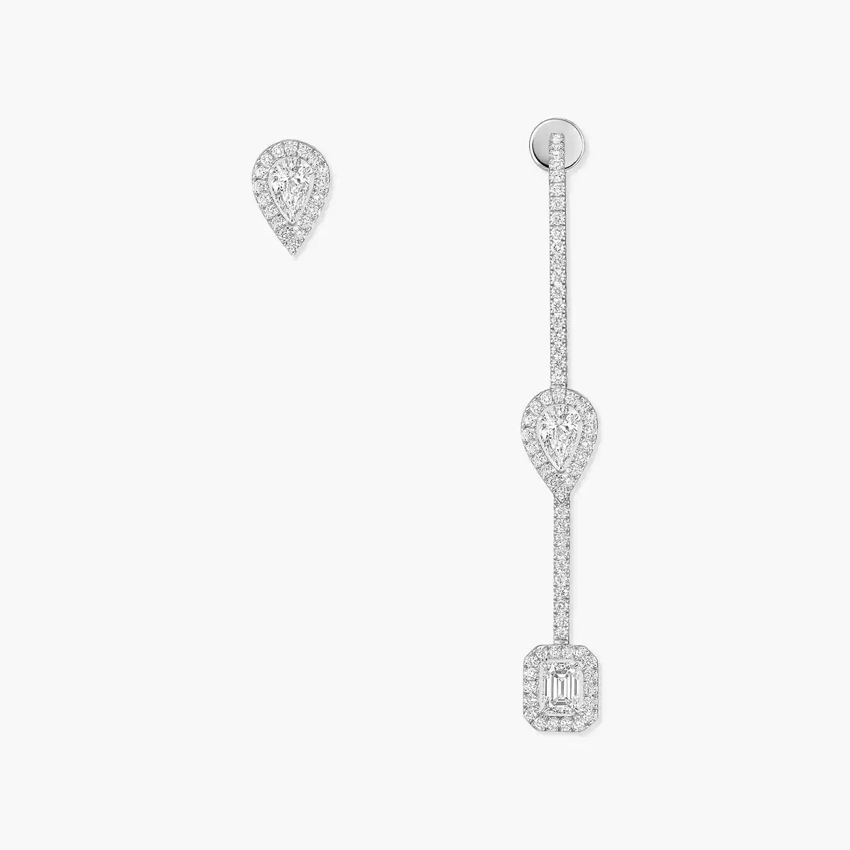 [Elowen Jewelry]Diamond Drop Earrings My Twin