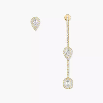 [Elowen Jewelry]Diamond Drop Earrings My Twin