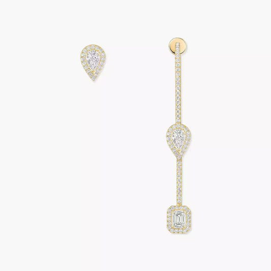 [Elowen Jewelry]Diamond Drop Earrings My Twin