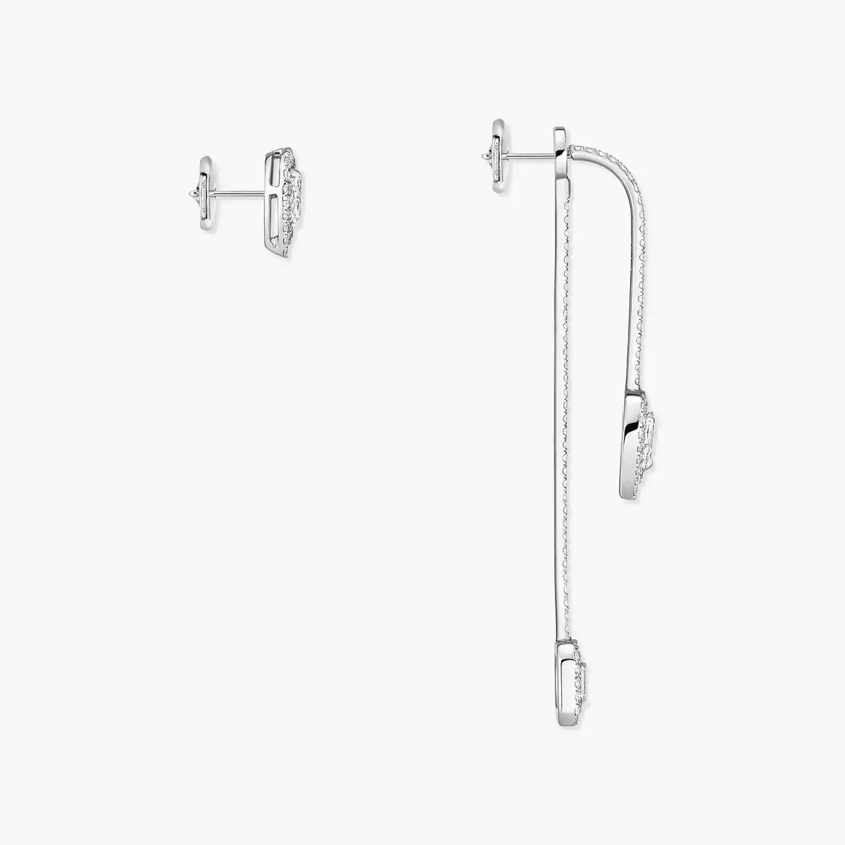 [Elowen Jewelry]Diamond Drop Earrings My Twin