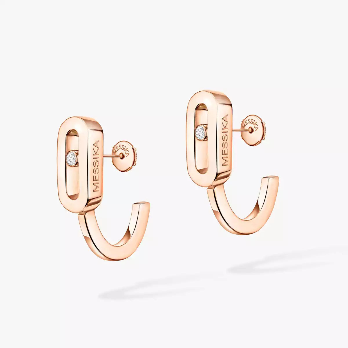 [Elowen Jewelry]Diamond Mini Hoop Earrings Move Classique