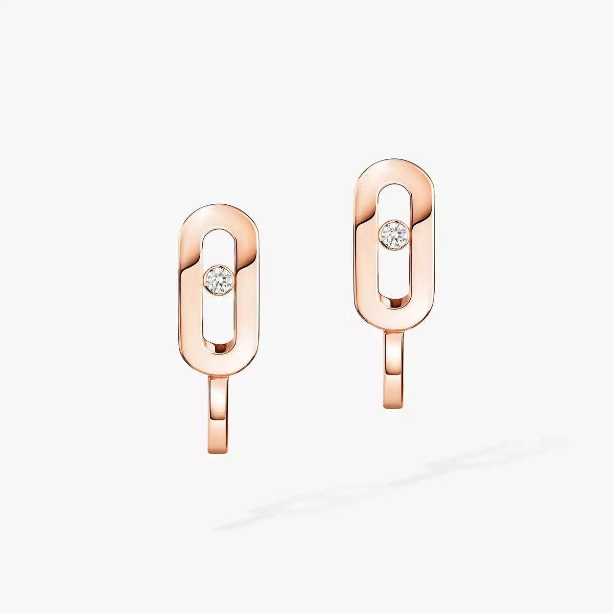 [Elowen Jewelry]Diamond Mini Hoop Earrings Move Classique