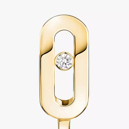 [Elowen Jewelry]Diamond Mini Hoop Earrings Move Classique