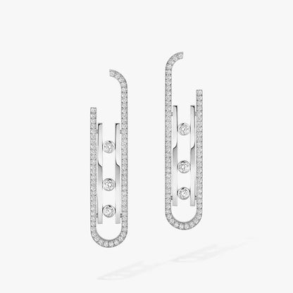 [Elowen Jewelry]Diamond Pendant Earrings Move 10Th