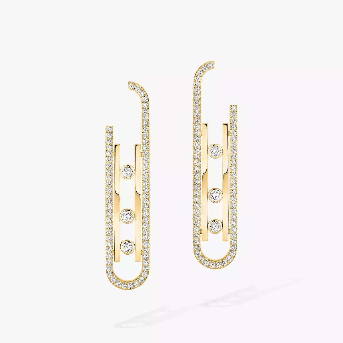 [Elowen Jewelry]Diamond Pendant Earrings Move 10Th