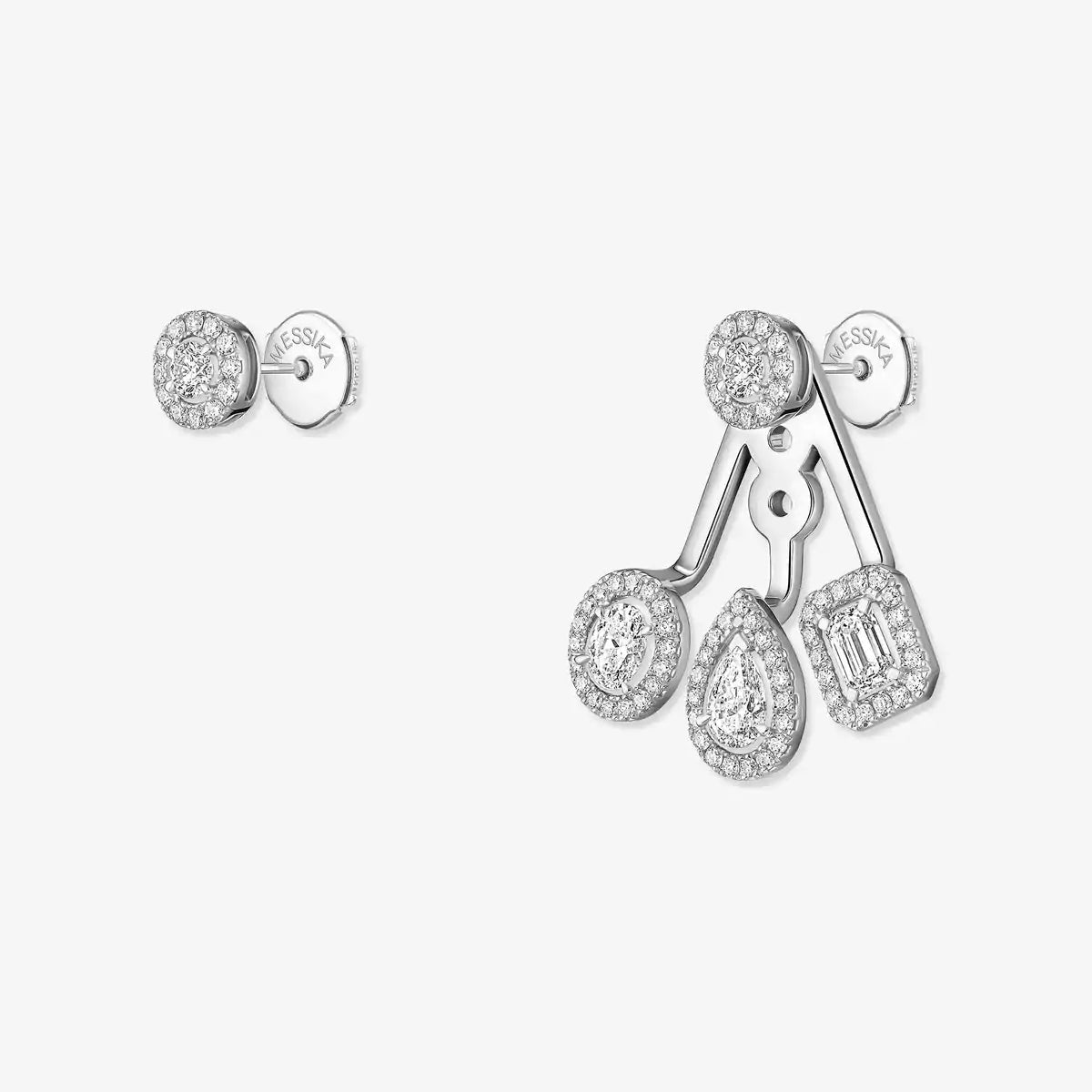 [Elowen Jewelry] My Twin Trio  Diamond Earrings