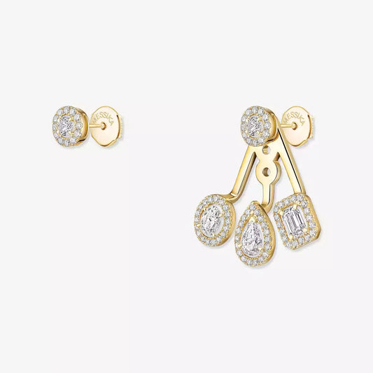 [Elowen Jewelry] My Twin Trio  Diamond Earrings