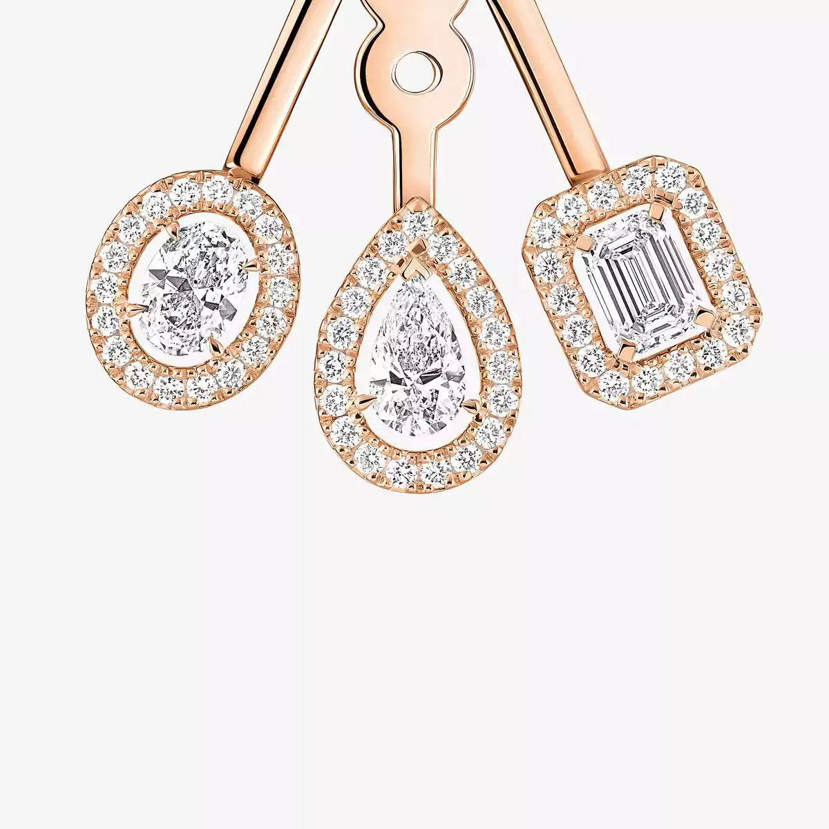 [Elowen Jewelry] My Twin Trio  Diamond Earrings