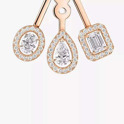 [Elowen Jewelry] My Twin Trio  Diamond Earrings