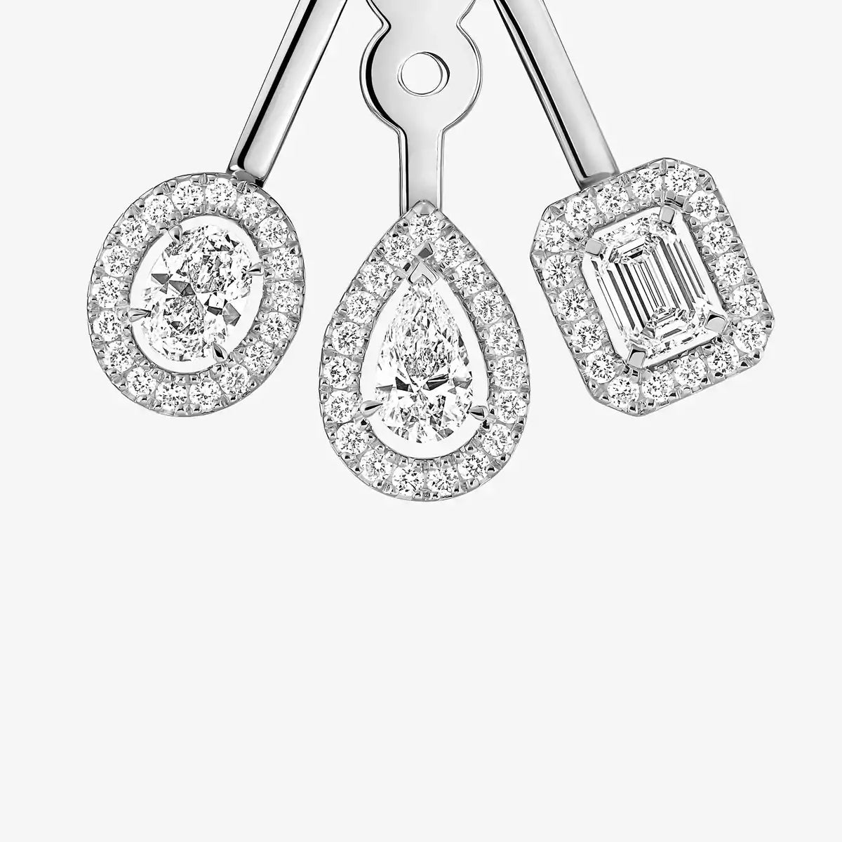 [Elowen Jewelry] My Twin Trio  Diamond Earrings