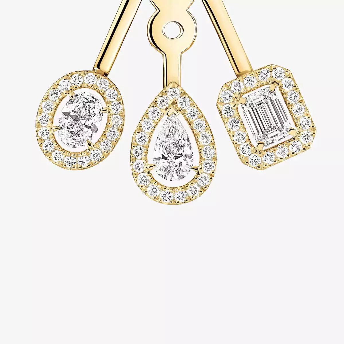 [Elowen Jewelry] My Twin Trio  Diamond Earrings