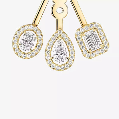 [Elowen Jewelry] My Twin Trio  Diamond Earrings