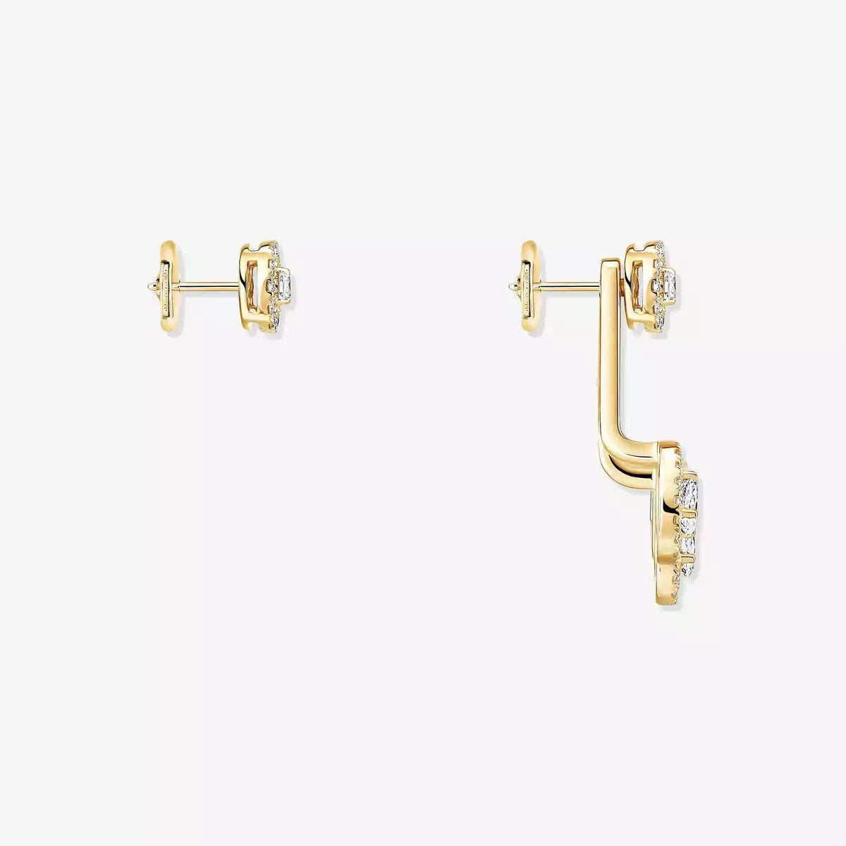 [Elowen Jewelry] My Twin Trio  Diamond Earrings