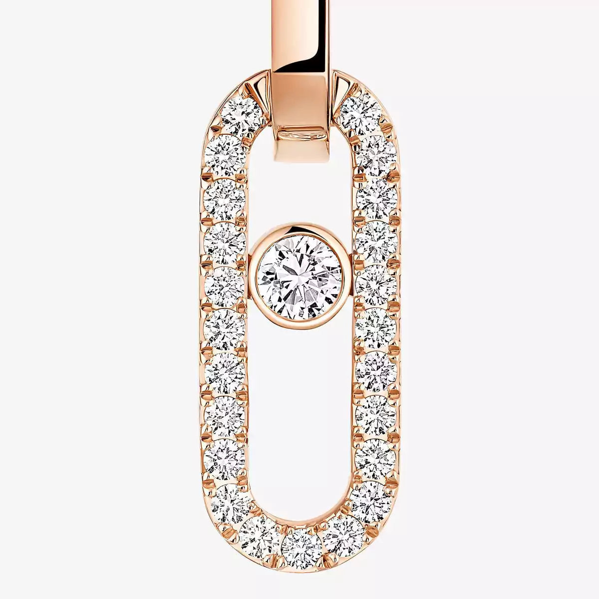 [Elowen Jewelry]Move Link Diamond Earrings