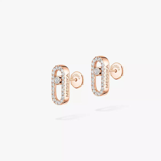 [Elowen Jewelry]Move Uno Diamond Earrings