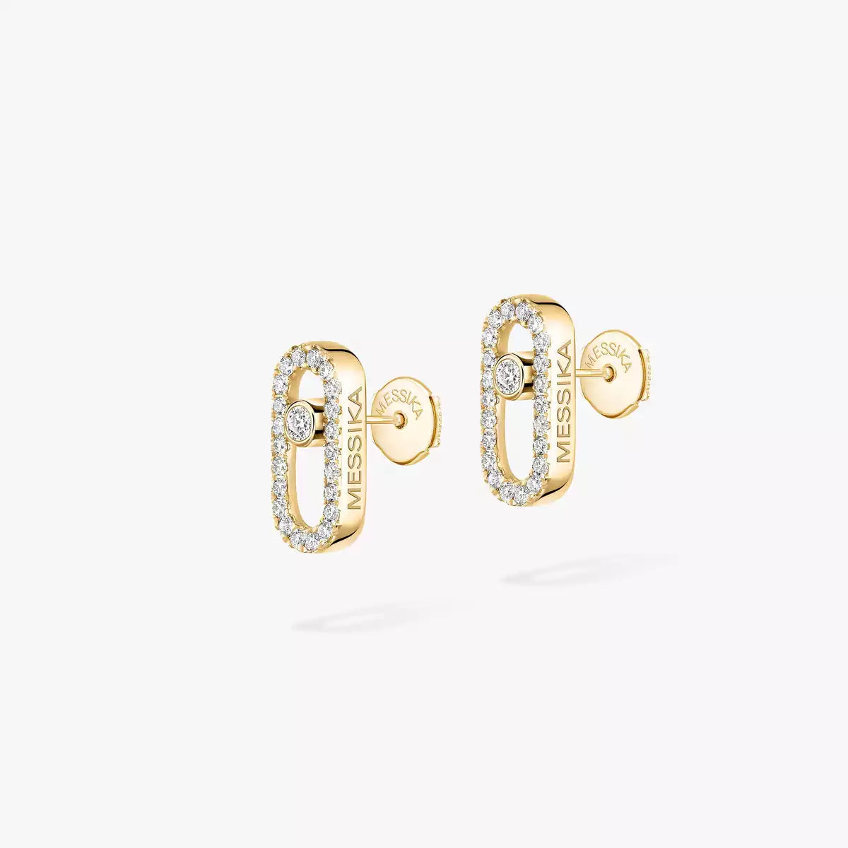 [Elowen Jewelry]Move Uno Diamond Earrings