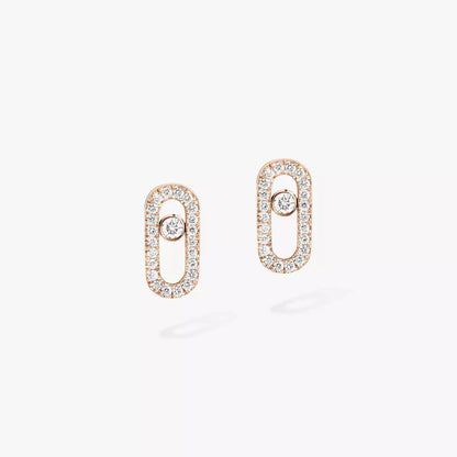 [Elowen Jewelry]Move Uno Diamond Earrings