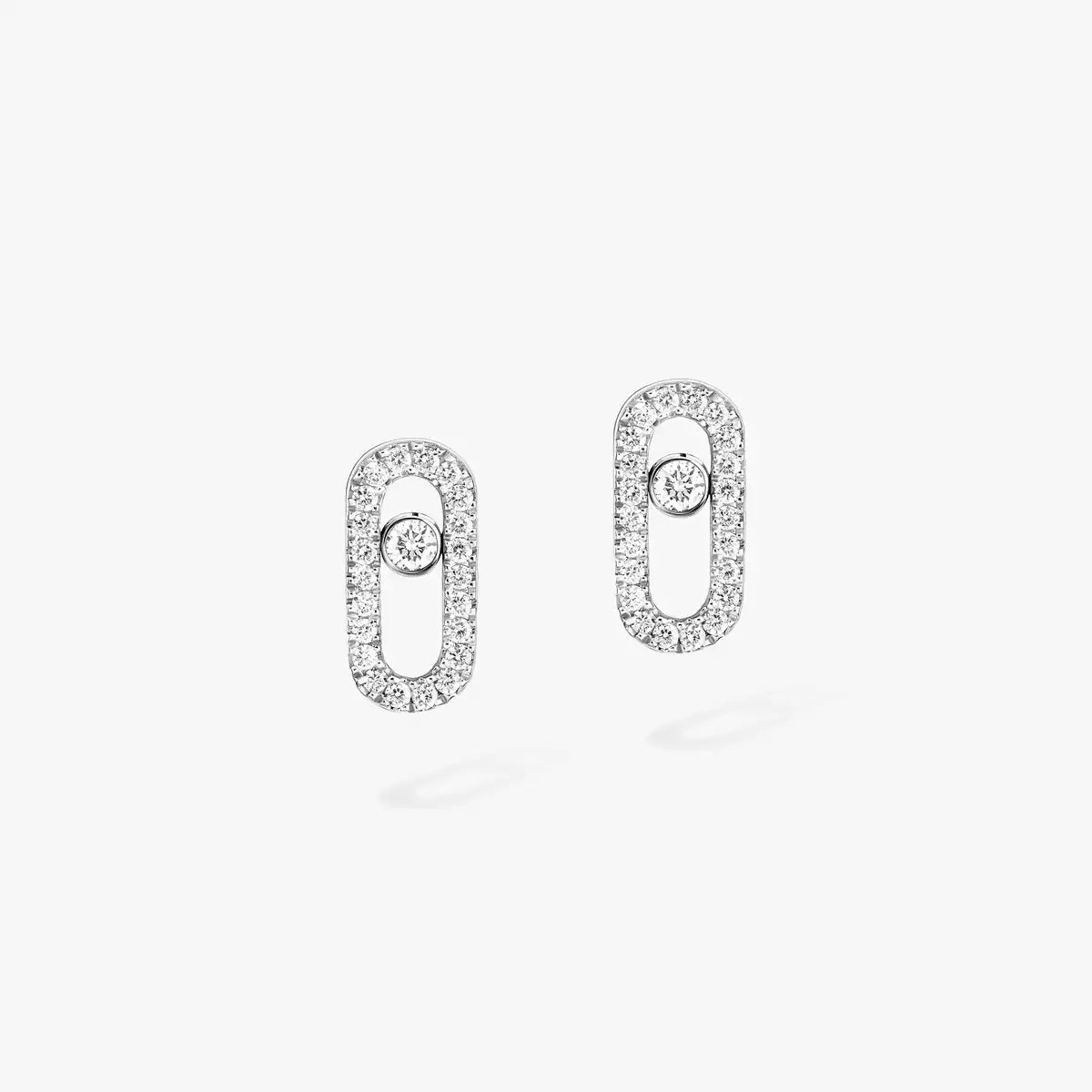 [Elowen Jewelry]Move Uno Diamond Earrings