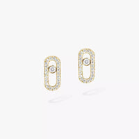 [Elowen Jewelry]Move Uno Diamond Earrings