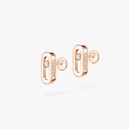 [Elowen Jewelry]Move Uno Diamond Stud Earrings