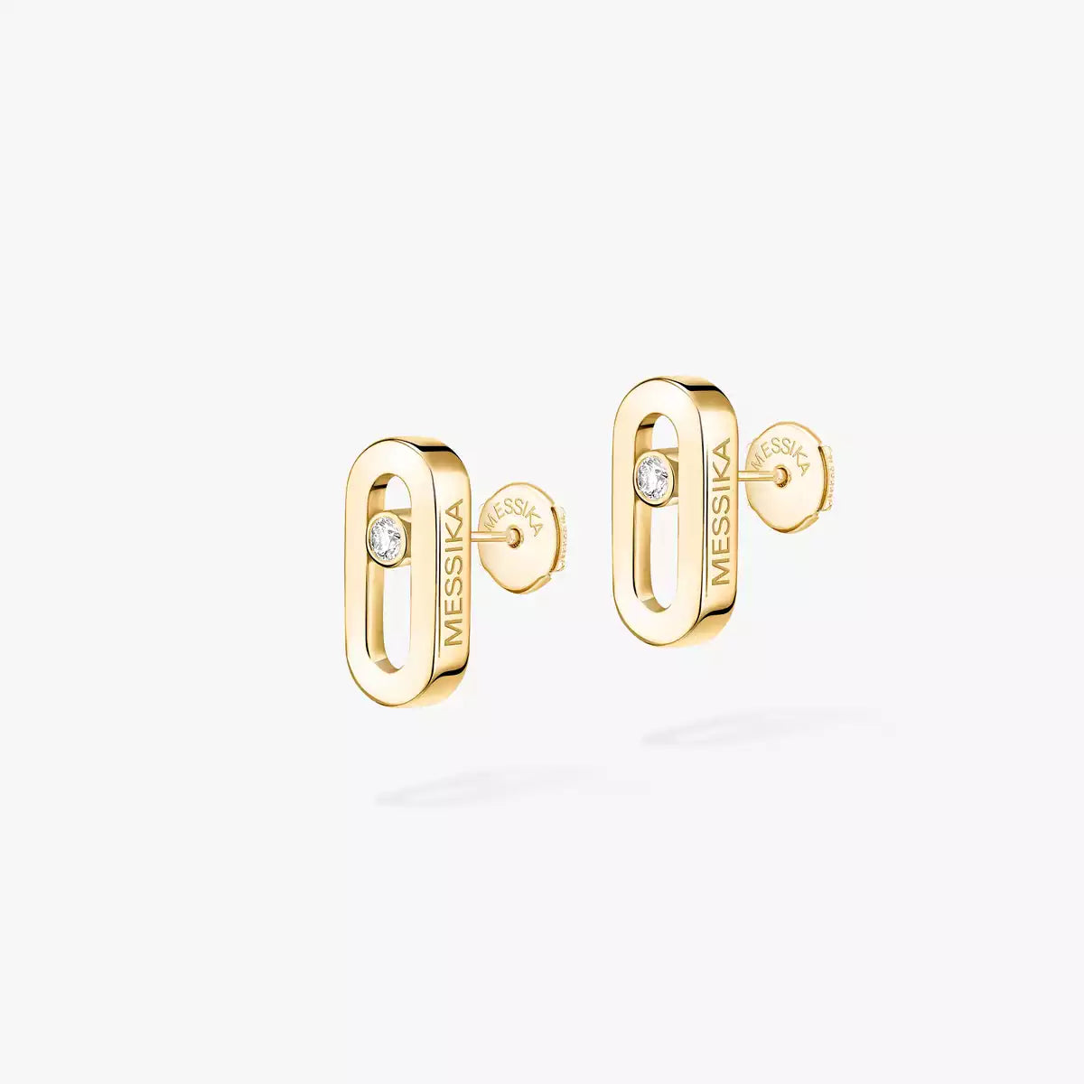 [Elowen Jewelry]Move Uno Diamond Stud Earrings
