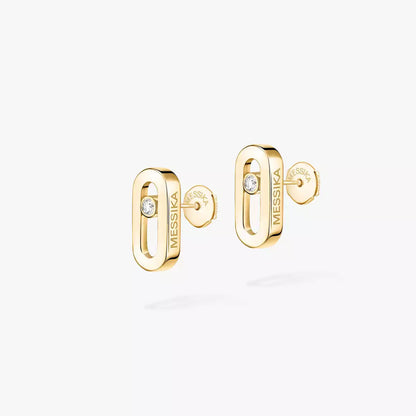[Elowen Jewelry]Move Uno Diamond Stud Earrings