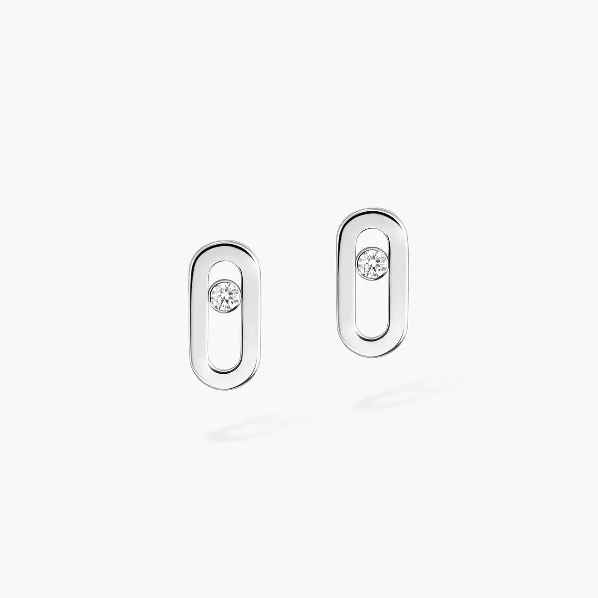 [Elowen Jewelry]Move Uno Diamond Stud Earrings