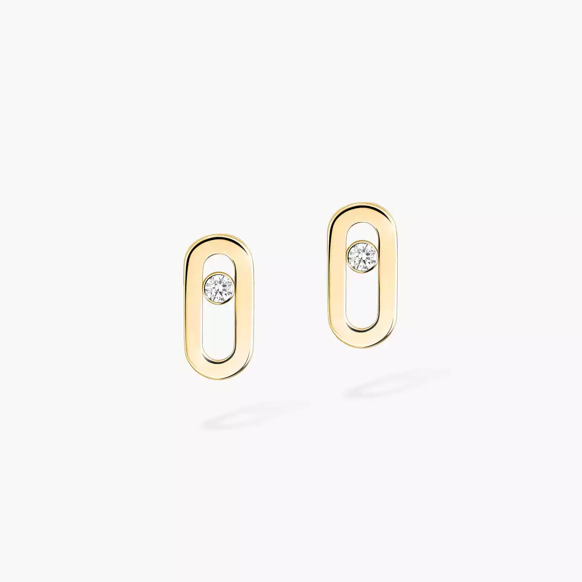 [Elowen Jewelry]Move Uno Diamond Stud Earrings