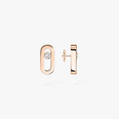 [Elowen Jewelry]Move Uno Diamond Stud Earrings