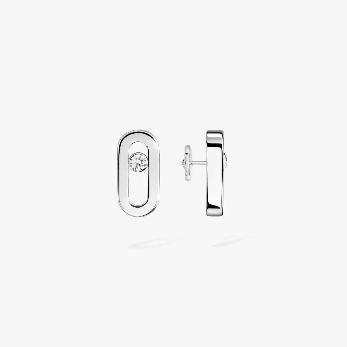 [Elowen Jewelry]Move Uno Diamond Stud Earrings