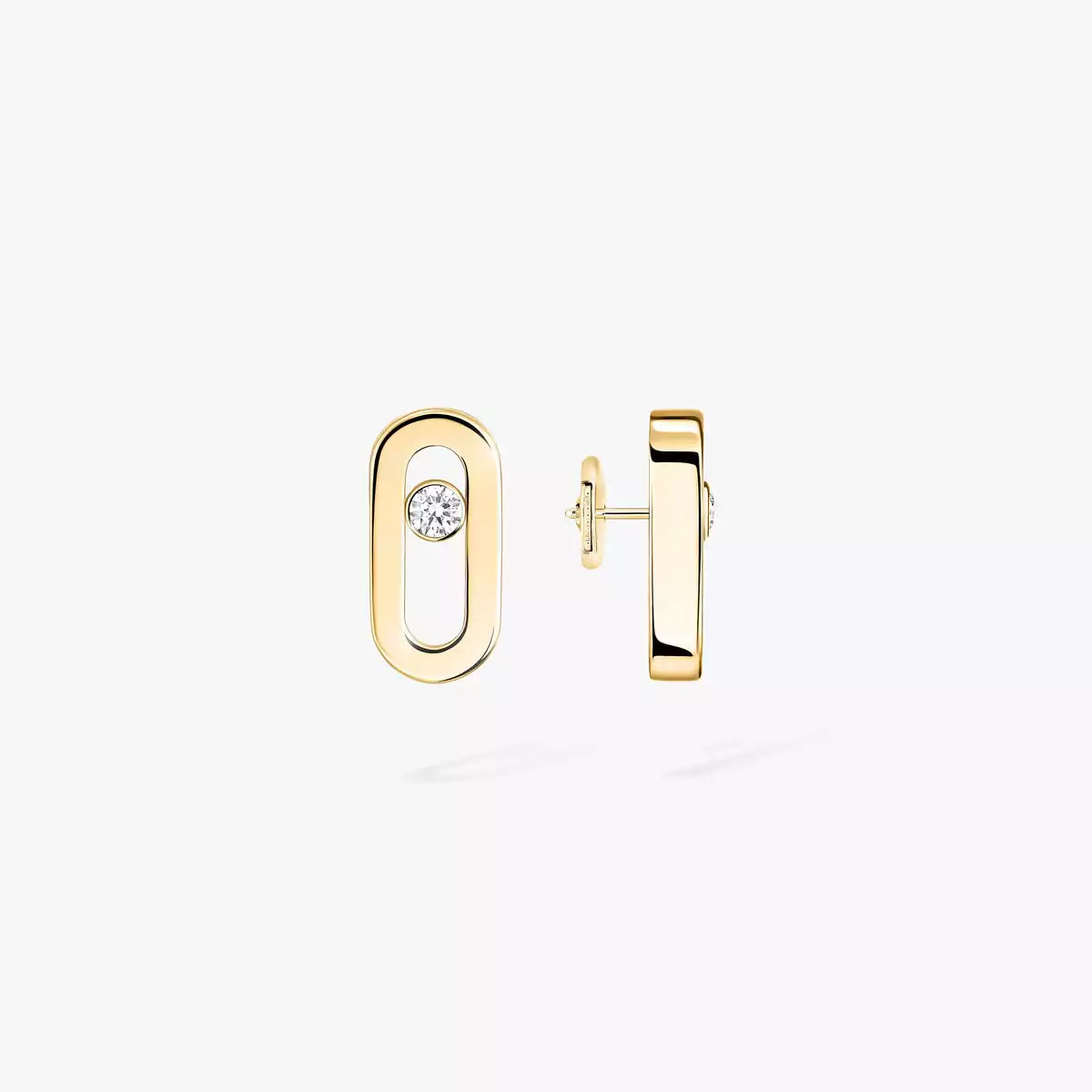 [Elowen Jewelry]Move Uno Diamond Stud Earrings