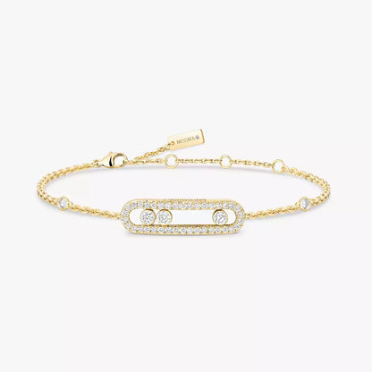[Elowen Jewelry]Pavé Baby Move Diamond Bracelet