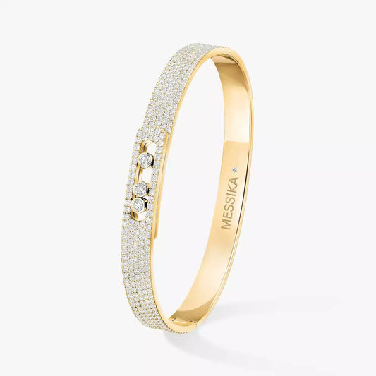 [Elowen Jewelry]Move Noa Full Pavé Diamond Bangle Bracelet