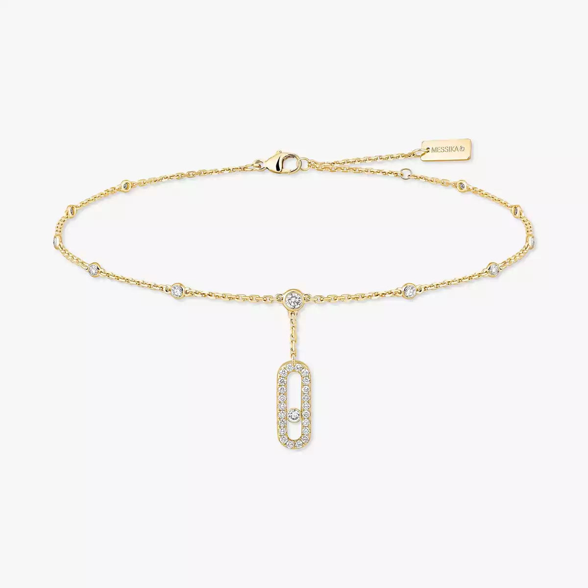 [Elowen Jewelry] Move Uno pavé ankle bracelet