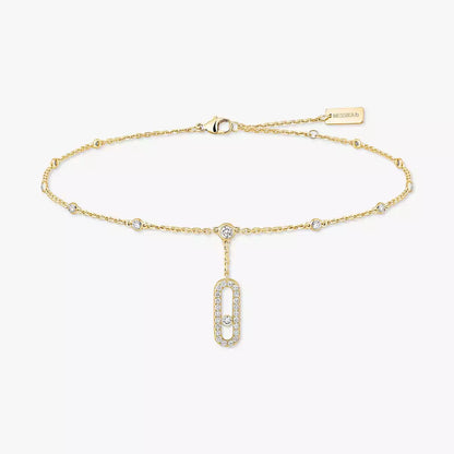 [Elowen Jewelry] Move Uno pavé ankle bracelet