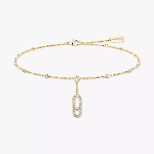 [Elowen Jewelry] Move Uno pavé ankle bracelet