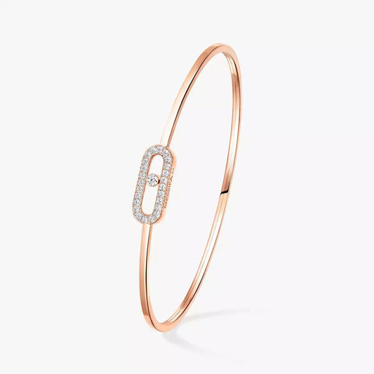 [Elowen Jewelry]Move Uno pavé flex bangle medium