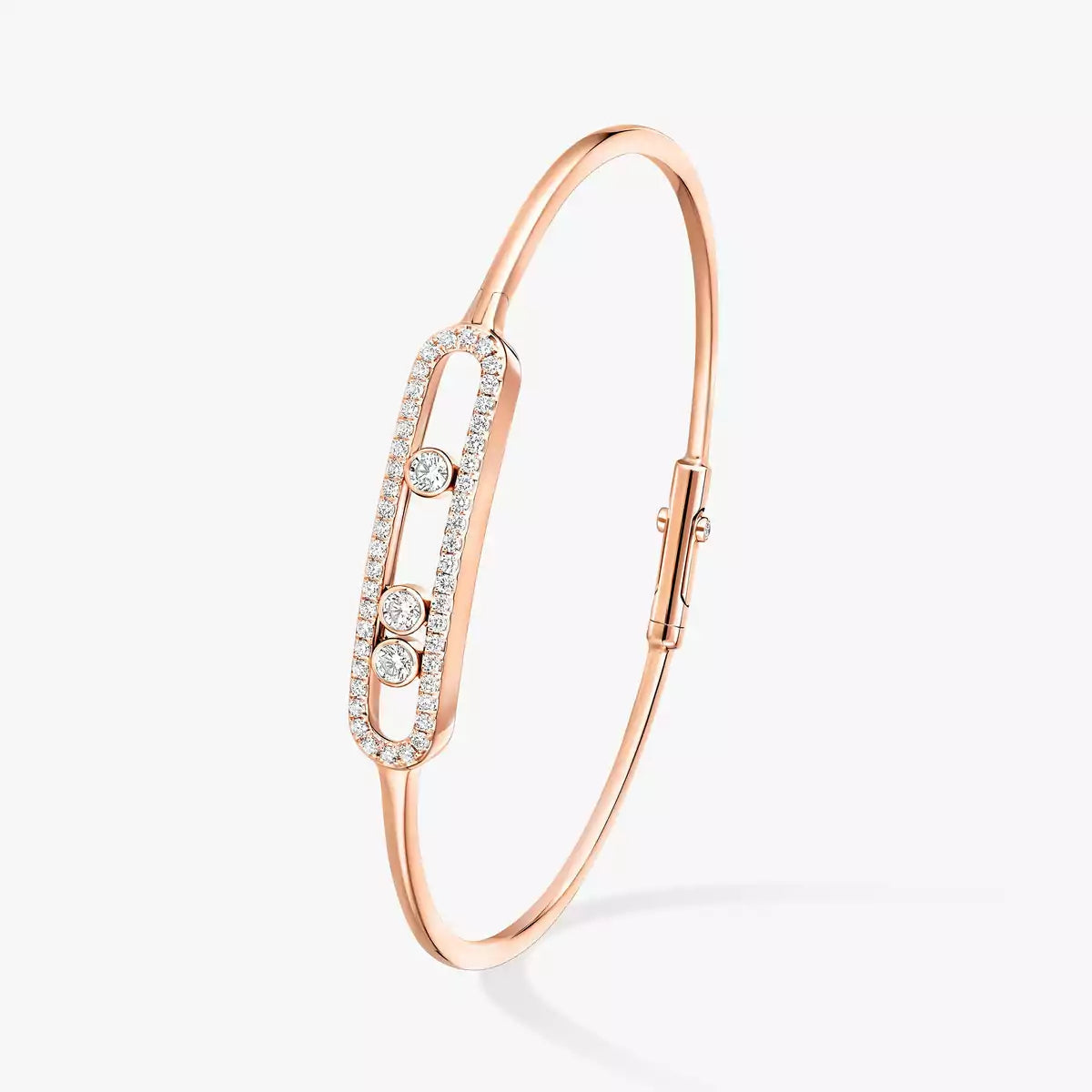 [Elowen Jewelry]Move Pavé Diamond Bangle Bracelet M