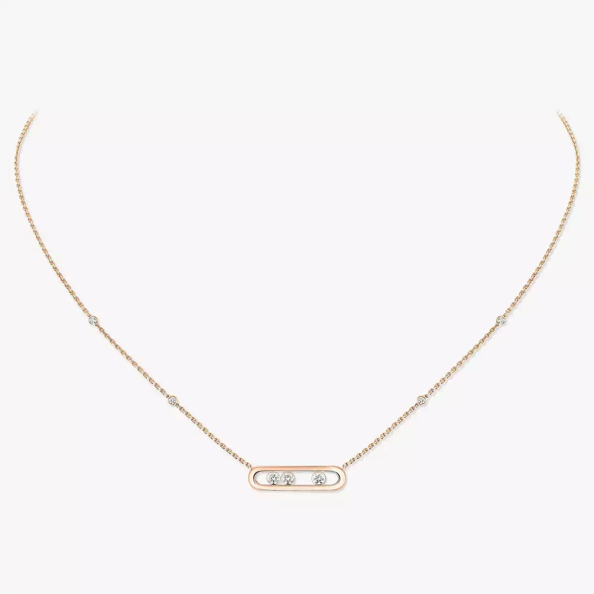 [Elowen Jewelry] Baby Move Gold Diamond Necklace