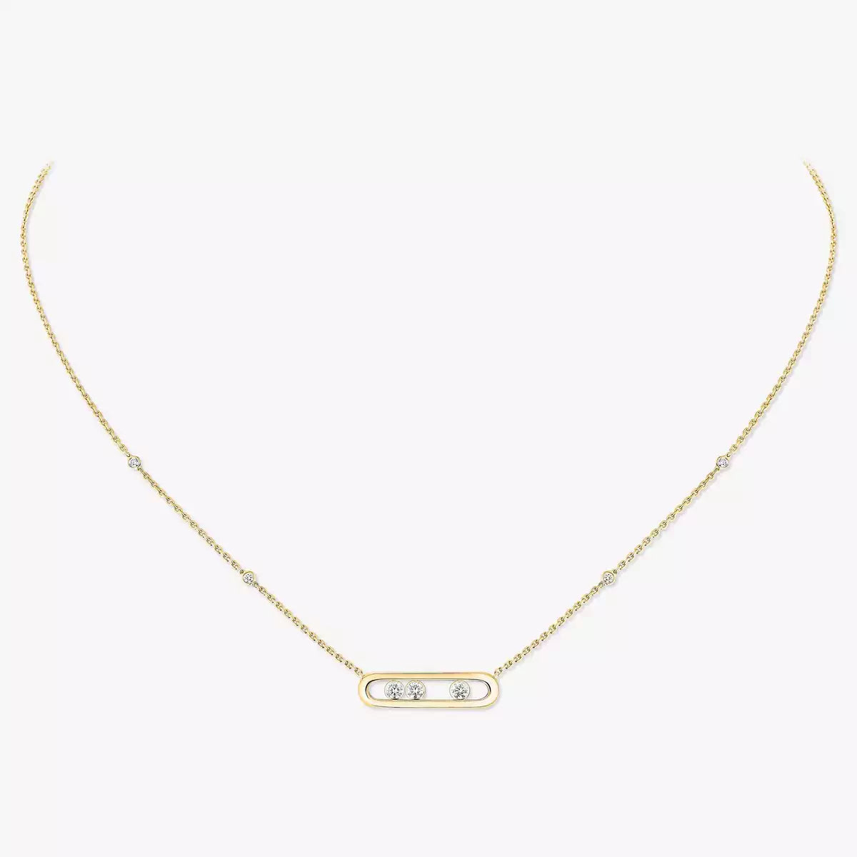 [Elowen Jewelry] Baby Move Gold Diamond Necklace