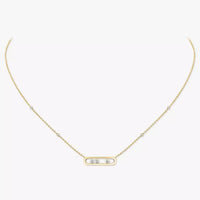 [Elowen Jewelry] Baby Move Gold Diamond Necklace