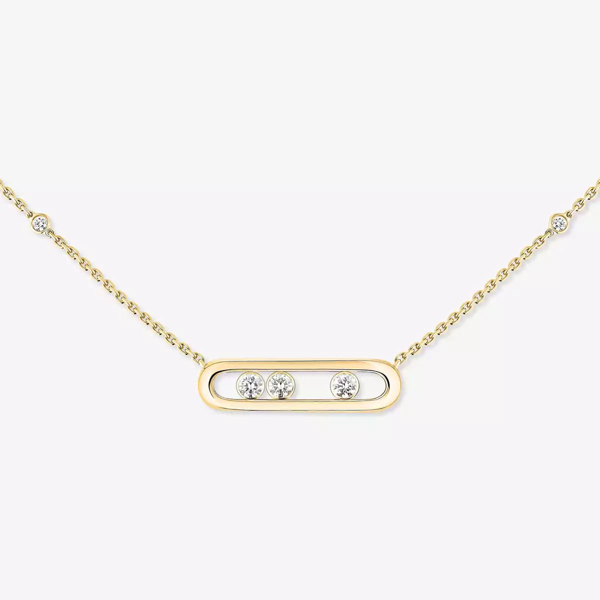 [Elowen Jewelry] Baby Move Gold Diamond Necklace