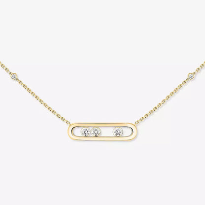 [Elowen Jewelry] Baby Move Gold Diamond Necklace